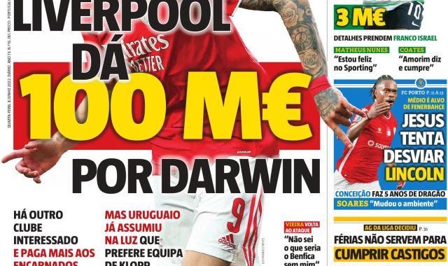 开云-队史最高价 利物浦为达尔文·努涅斯报价1亿欧元？